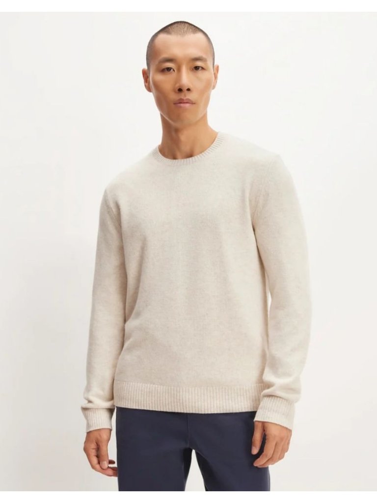 Everlane The Premium Merino Crew Neck Sweater Men's Size Large In Oat New W/ Tag